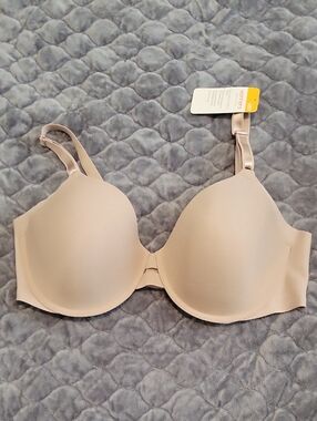 Warner's Blissful Benefits Smooth Nude T-Shirt Bra with Light Padding-38D NWT